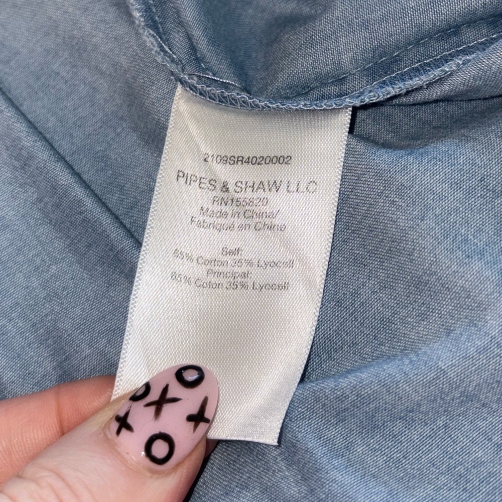 Veronica Beard Atari Chambray Tiered Western Boho… - image 5